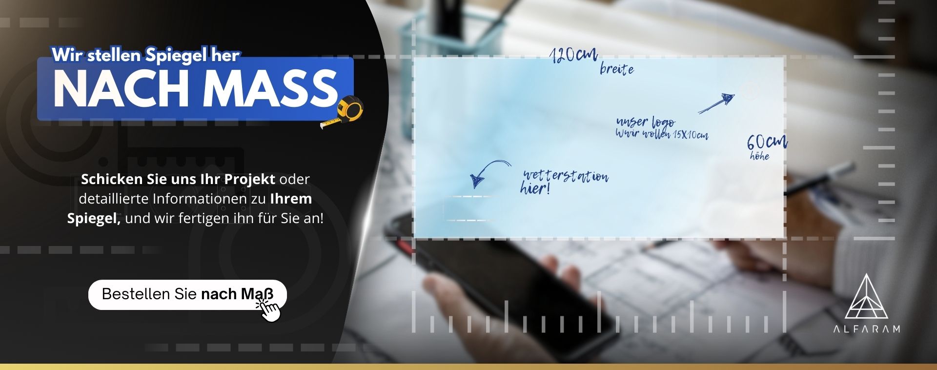 Spiegel nach Ma&szlig;